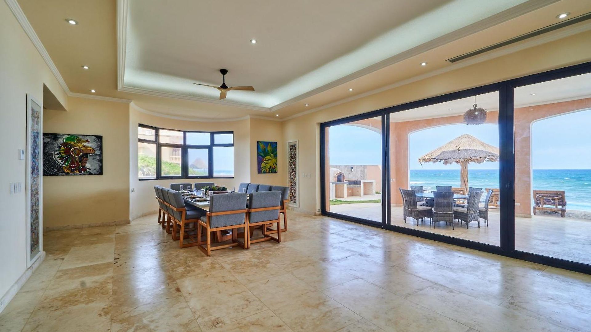 Luxury 7 Bedroom Oceanfront Villa At Hacienda Tankah With Infinity Pool & Premium Hospitality *