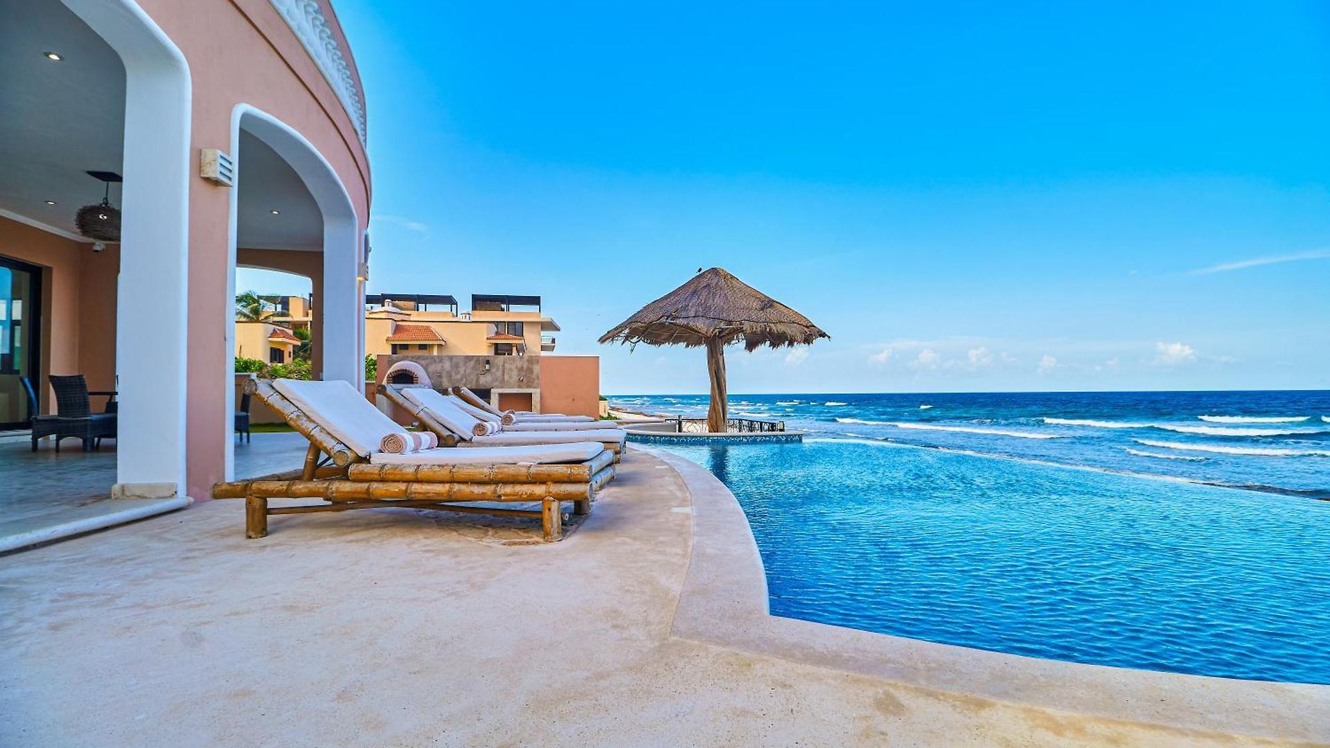 Luxury 7 Bedroom Oceanfront Villa At Hacienda Tankah With Infinity Pool & Premium Hospitality Villa Tulum