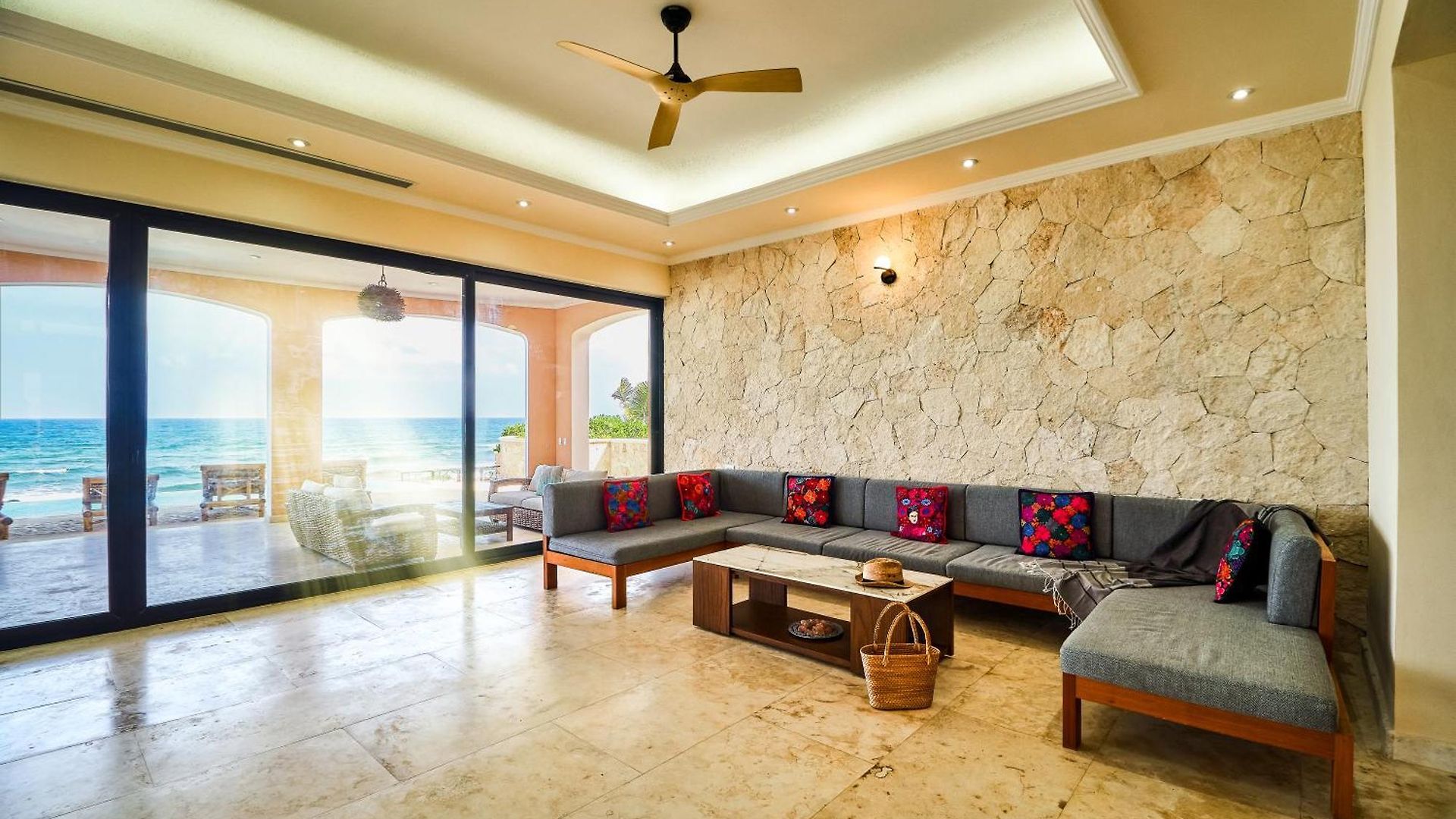 Luxury 7 Bedroom Oceanfront Villa At Hacienda Tankah With Infinity Pool & Premium Hospitality