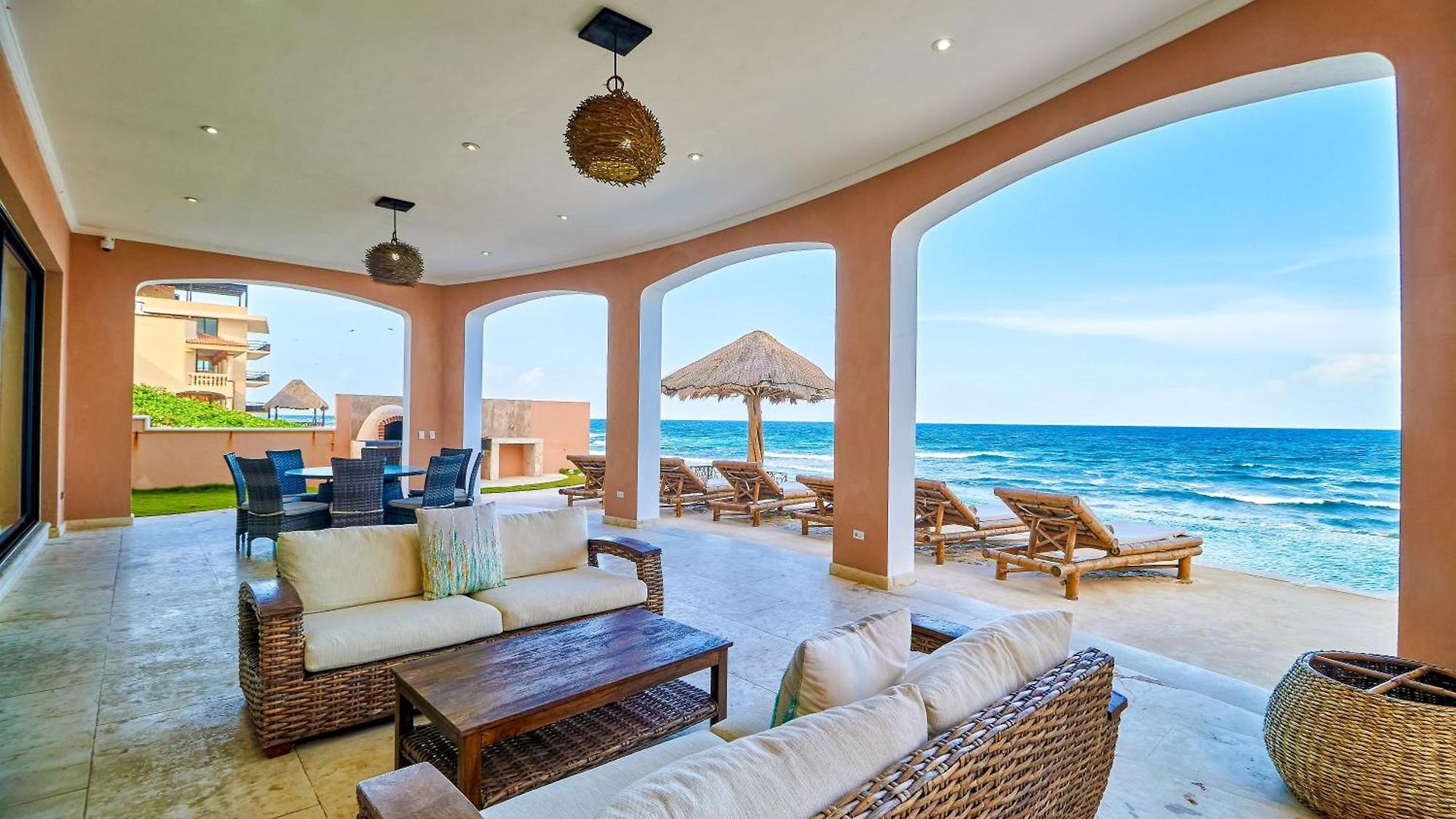 Luxury 7 Bedroom Oceanfront Villa At Hacienda Tankah With Infinity Pool & Premium Hospitality Tulum