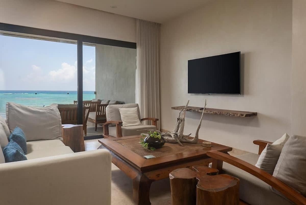 3br Beachfront With Private Rooftop At Tankah Bay * Tulum