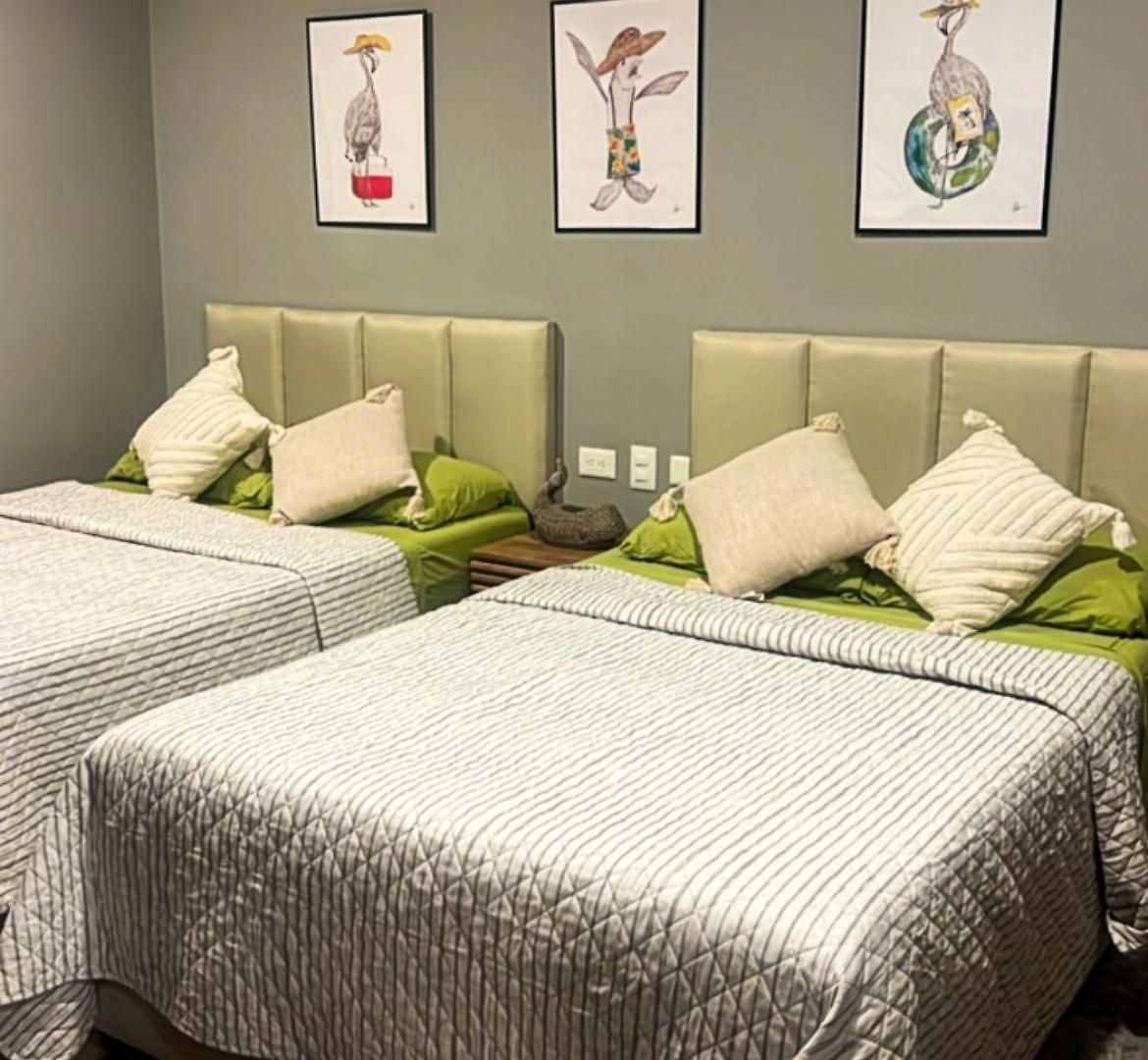 Apartamento Exclusivo! 2 Dormitorios, 4 Camas, De 1 A 6 Huéspedes Con Terraza Directo A La Alberca Y Otra Alberca Azotea Wifi , Gym , Sauna, Elevador Y Mas!!! Tulum