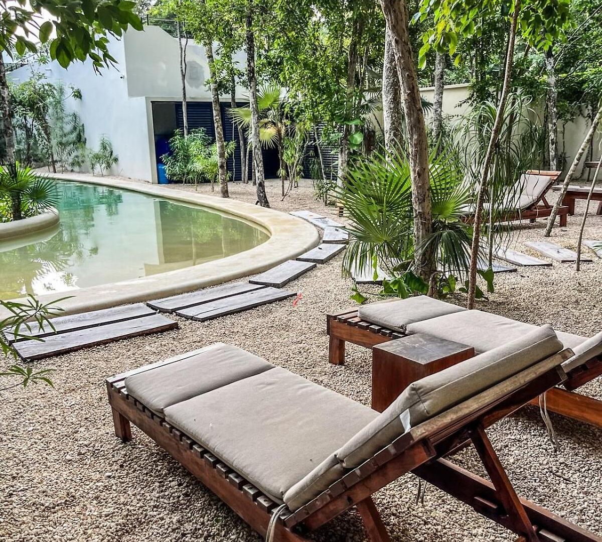 15 Min Walking Near Of Beach, Private Pool, 1 Bed, 1 Sofacama, 1 Inflatable * Tulum