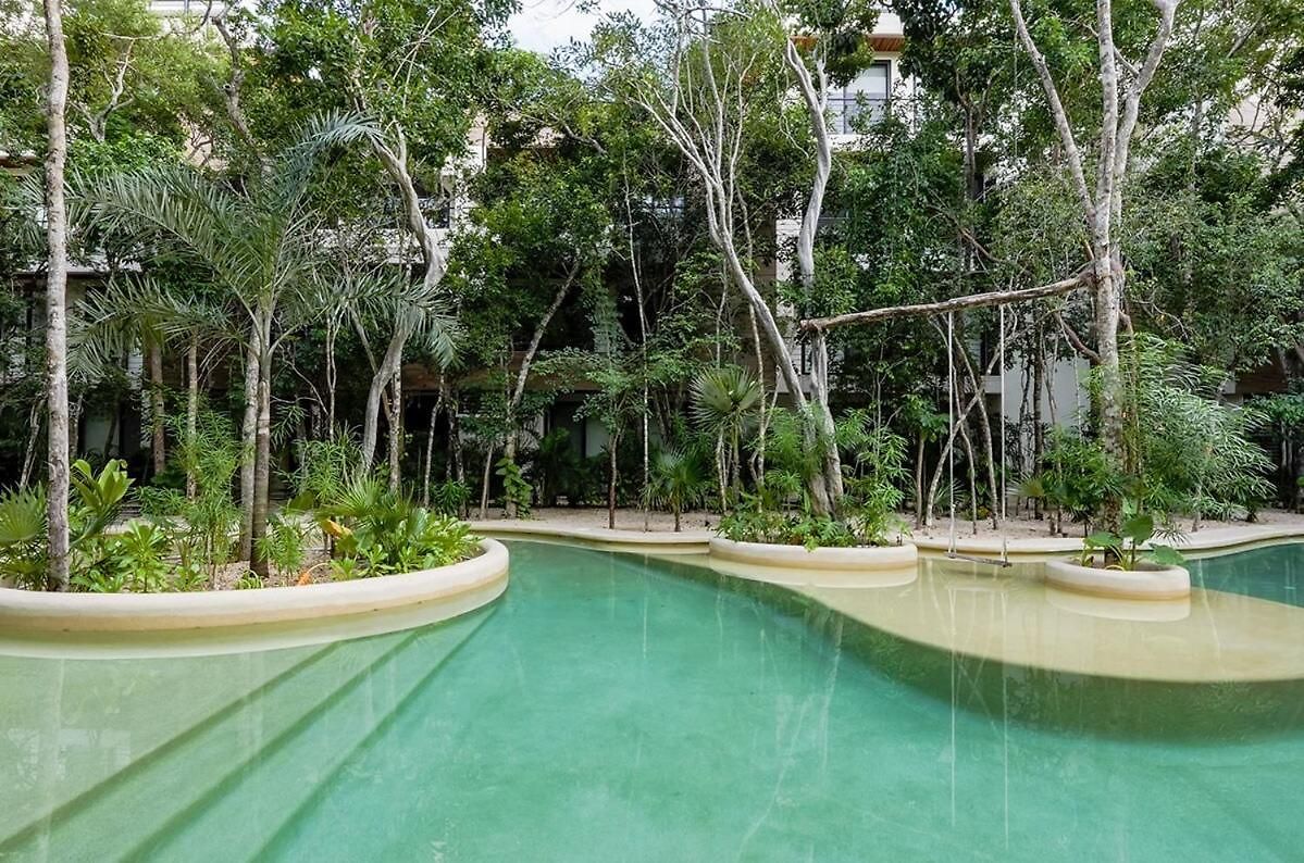 15 Min Walking Near Of Beach, Private Pool, 1 Bed, 1 Sofacama, 1 Inflatable Apartamento Tulum