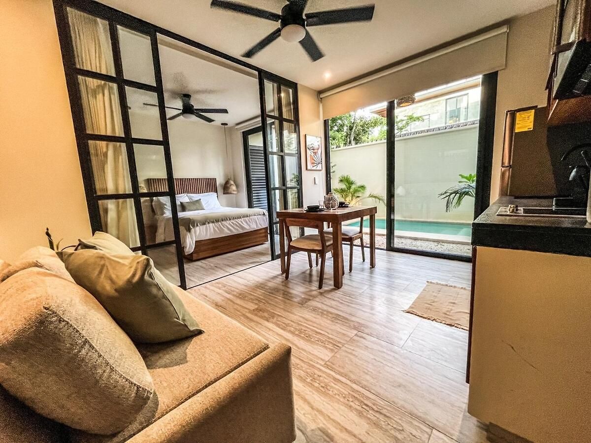 Apartamento 15 Min Walking Near Of Beach, Private Pool, 1 Bed, 1 Sofacama, 1 Inflatable Tulum