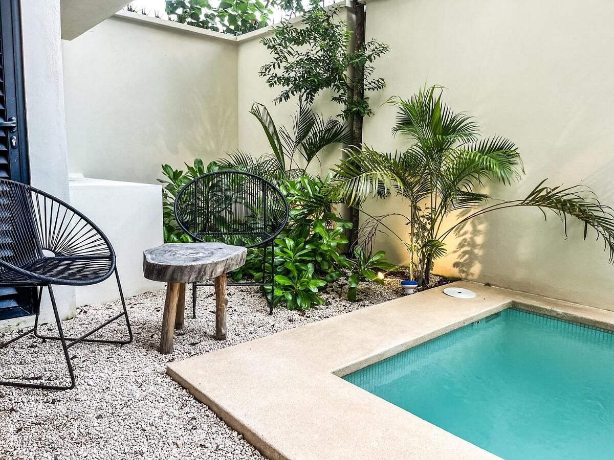 Apartamento 15 Min Walking Near Of Beach, Private Pool, 1 Bed, 1 Sofacama, 1 Inflatable Tulum