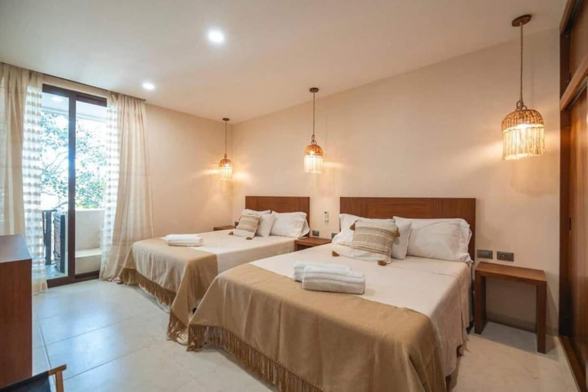Apartment Getaway - 1br With 2 Queen Beds Pool Office Area & Gym Tulum