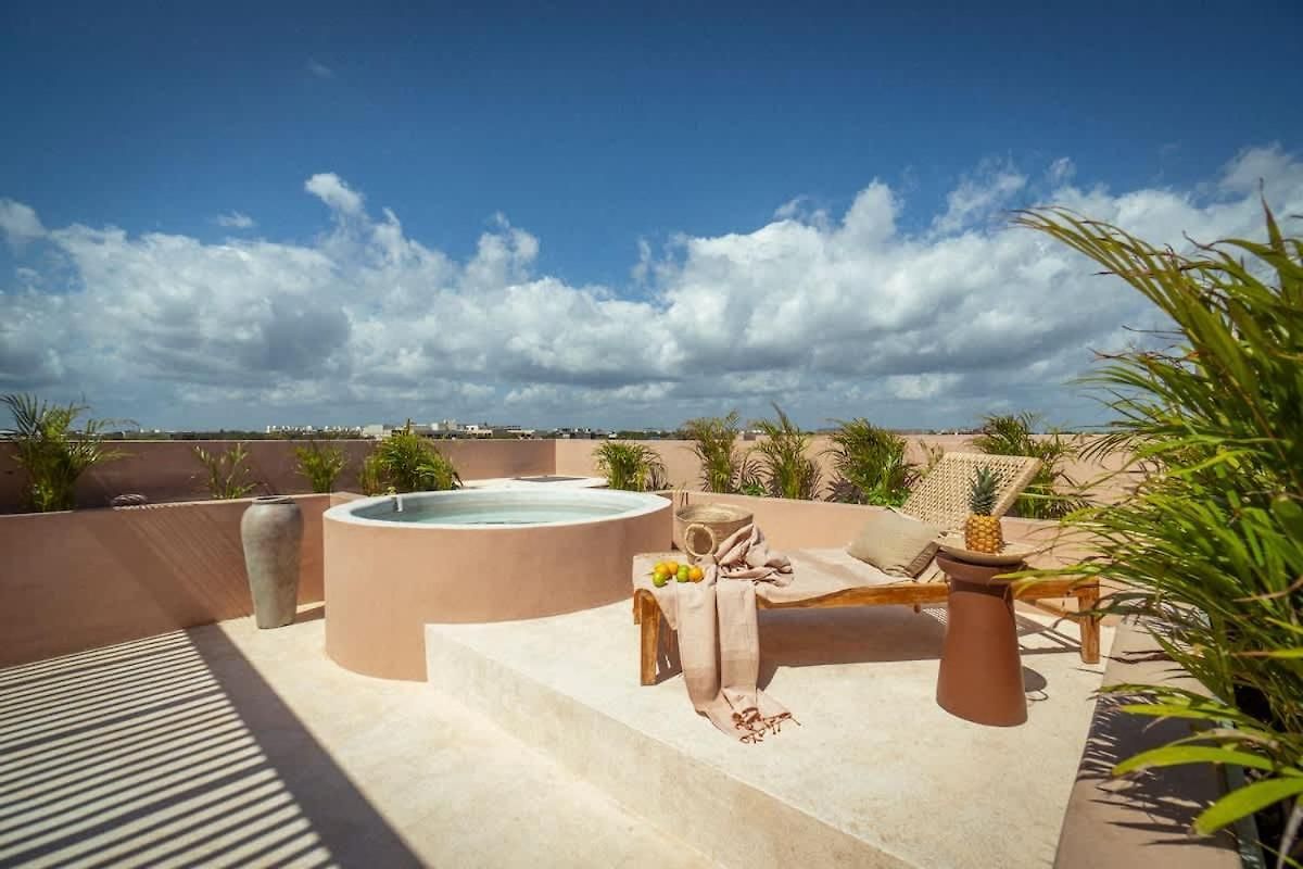 Aldea Zama Luxury Penthouse - Private Rooftop Pool & Parking *