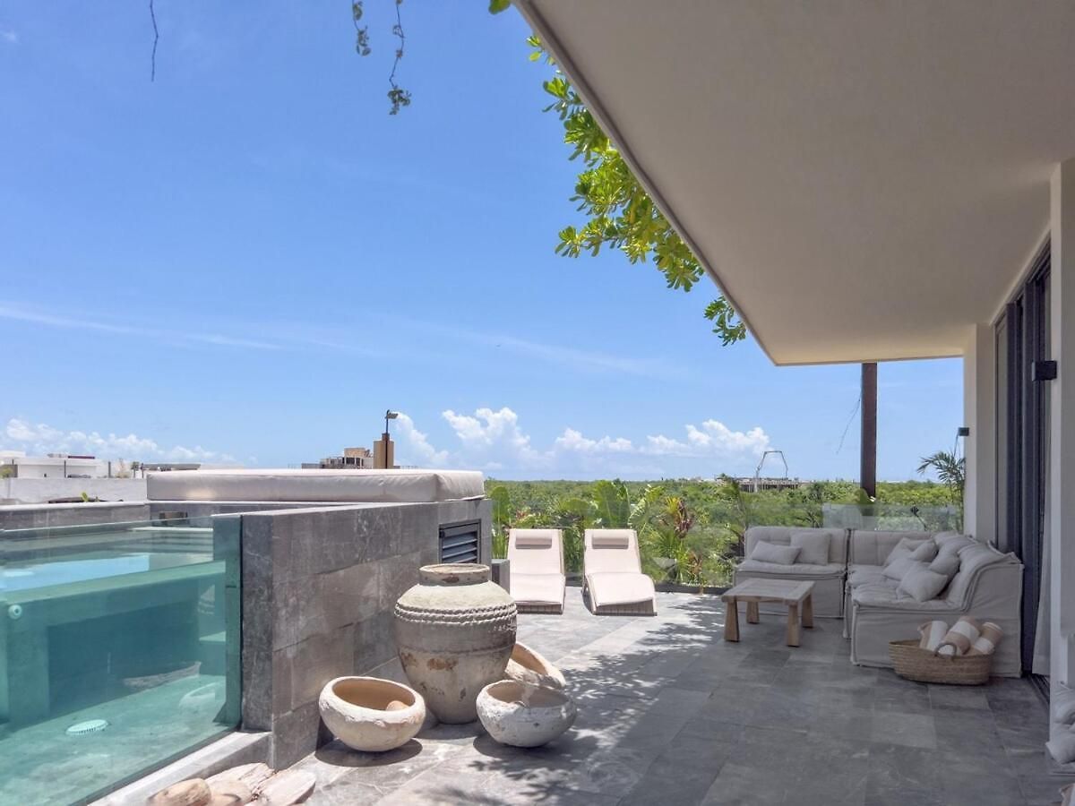 Apartment Ph De Lujo, Piscina Privada, 5 Min Playa, Vista 360 Tulum