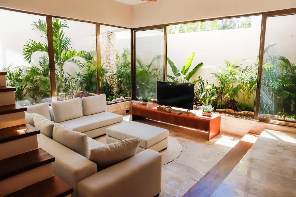 Stunning 4br Tropical Chic With Private Pool Garden & Modern Comforts Tulum