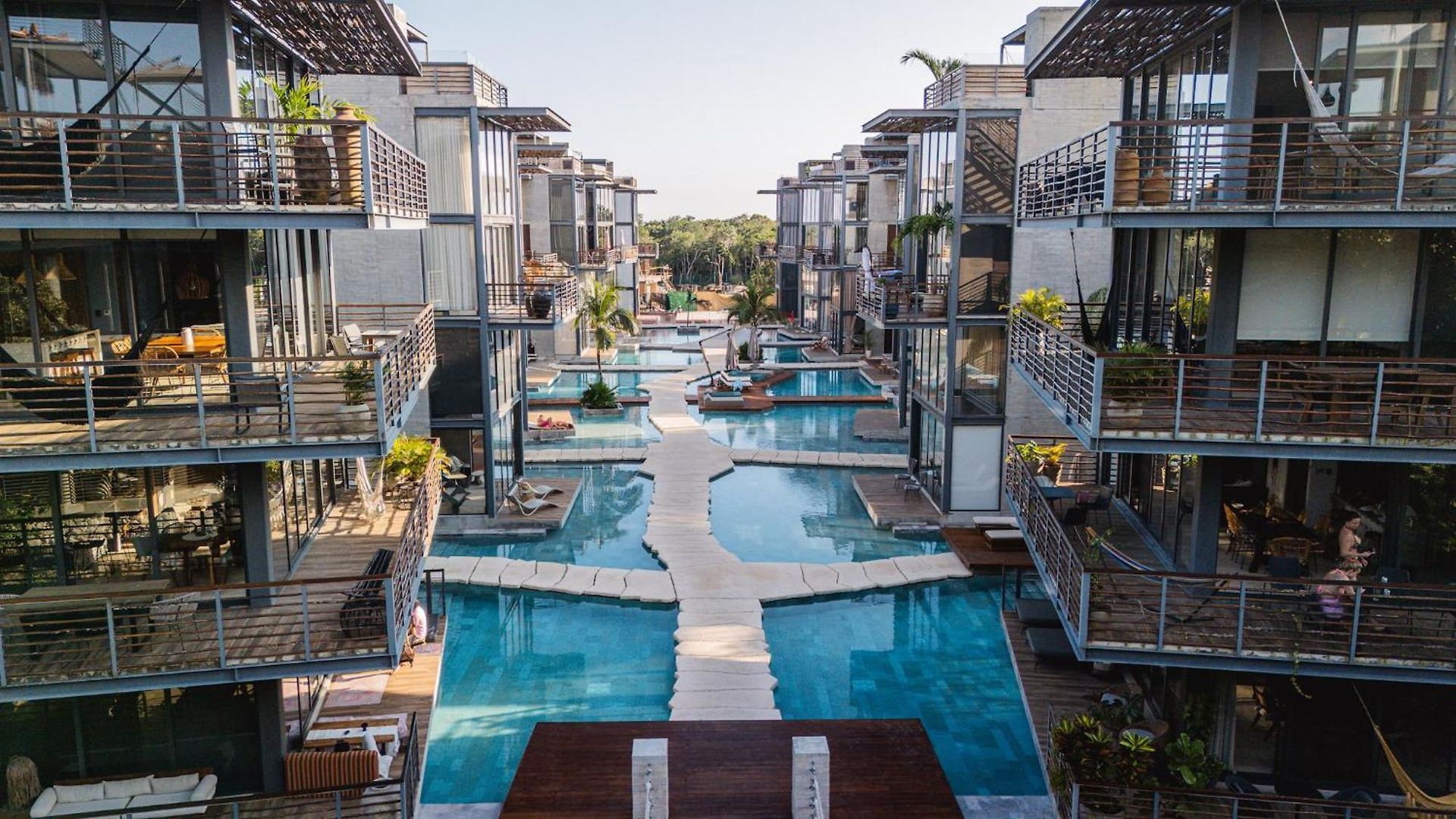 Classy 2br On Private Cenote Big Gym Roof Pool Apartment *