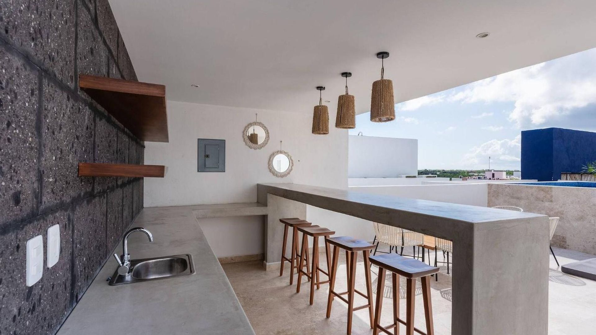 Modern And Bright Rooftop Pools Gym Cowork Apartment Tulum