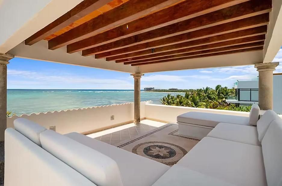 Beachfront Hacienda Soliman Bay Villa Tulum