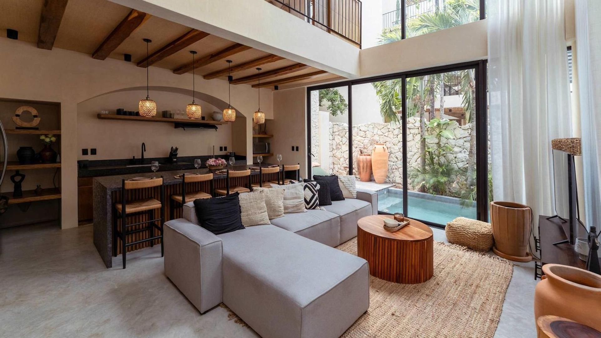 Luxe 3br - Two Private Pools Including Rooftop Modern Boho Style Villa *