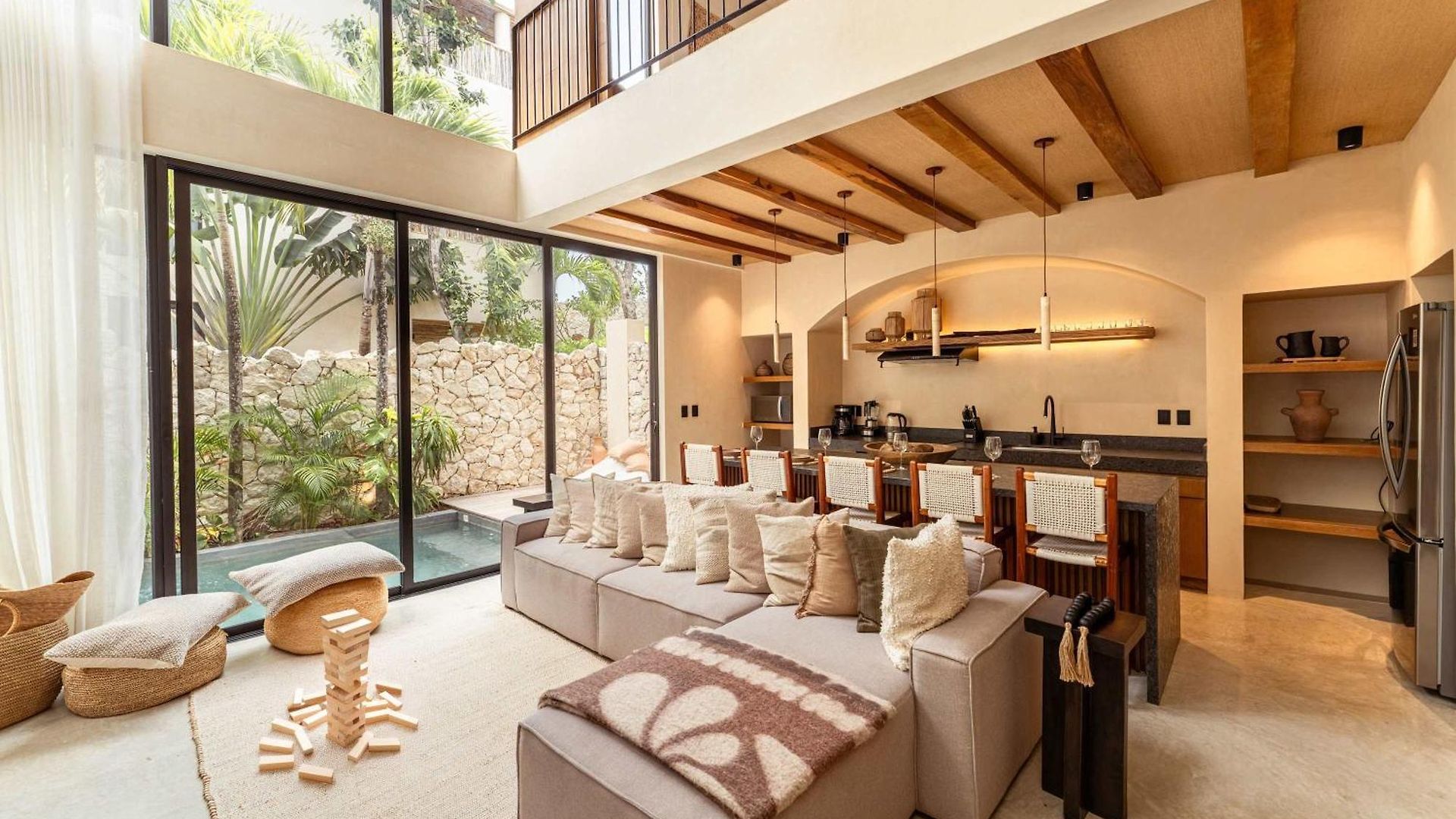 Chic 3br - 2 Pools With Rooftop Pool Modern Boho Design Villa Tulum