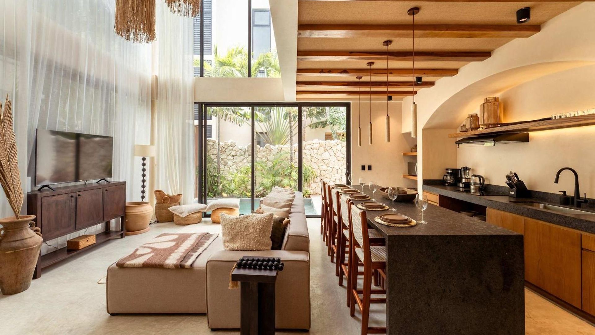 Chic 3br - 2 Pools With Rooftop Pool Modern Boho Design Tulum