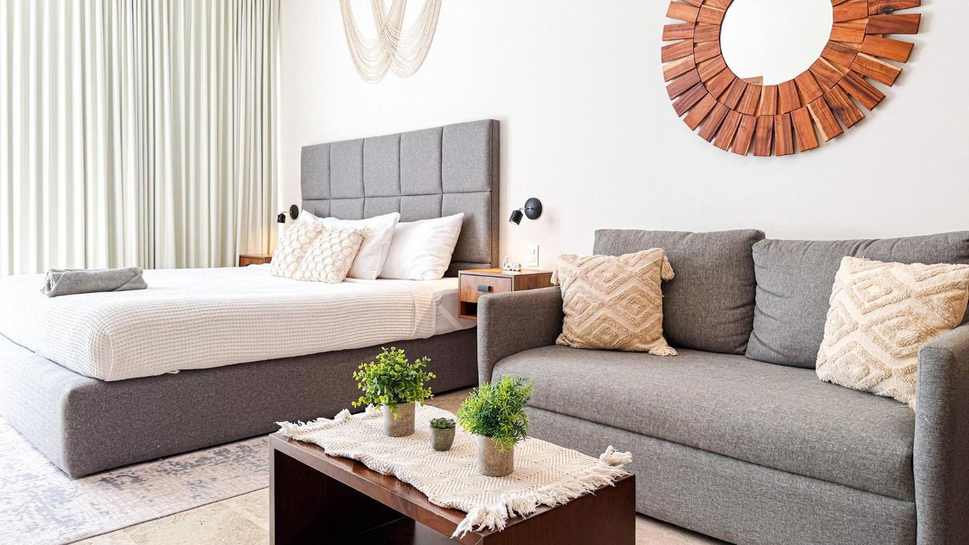 Apartment Aldea Zama King Bed Sofa Kitchen Full Gym Wifi Cinema Tulum