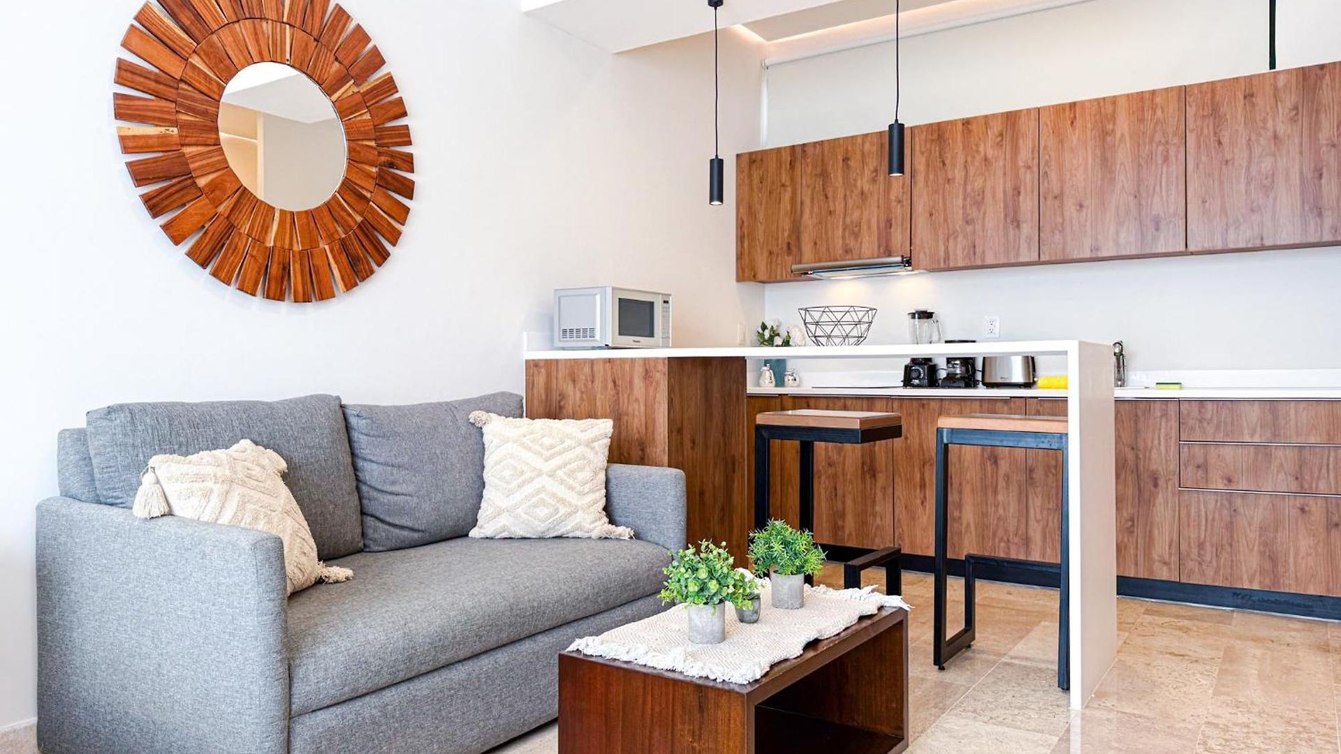 Aldea Zama King Bed Sofa Kitchen Full Gym Wifi Cinema Apartment Tulum
