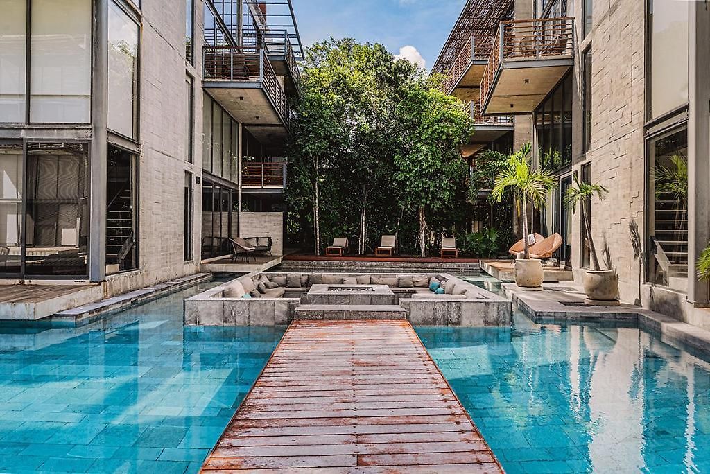 Apartment 1br Swim Up Loft With Private Cenote Rooftop Pool *