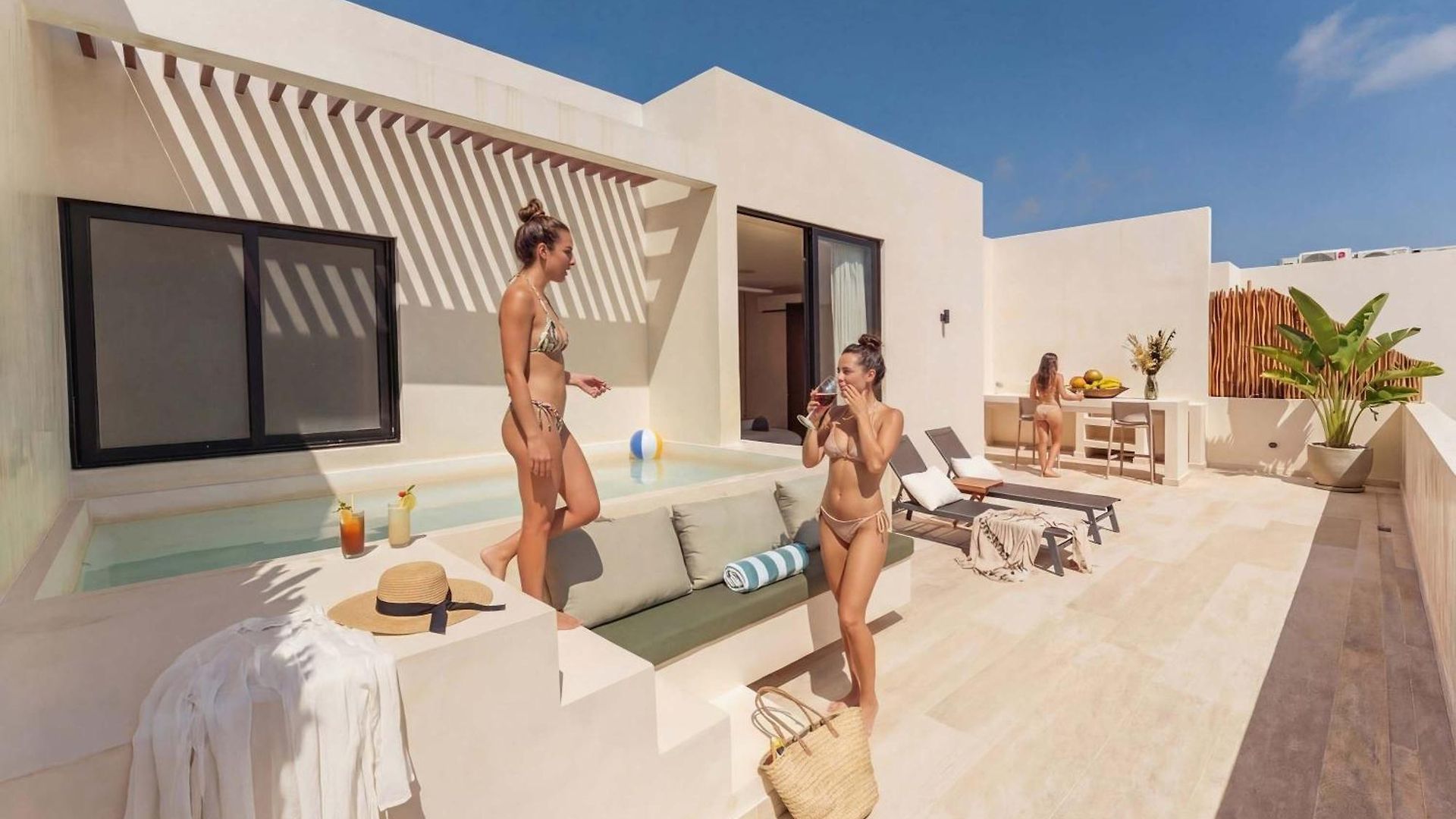 Sleek Penthouse Escape With Rooftop Pool Apartment Tulum