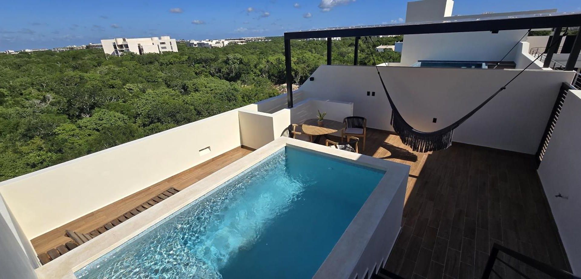 Luxury 2 Bd Roof Private Pool - Jungle View *