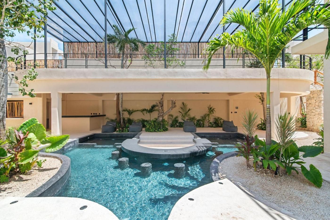 Boho Chic 2br With Swim-up Pool Near The Apartment Tulum