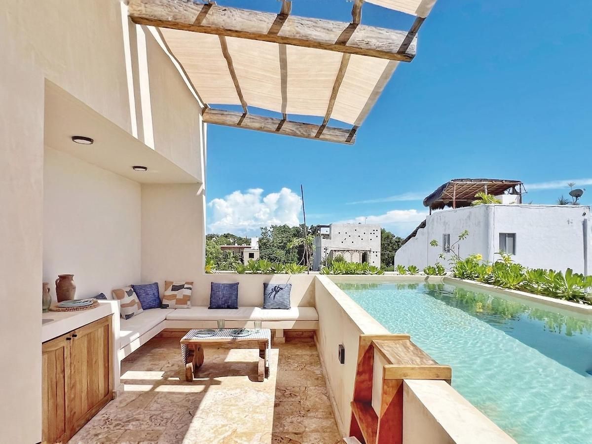 New Luxury Design Private Roof Pool Walkable Tulum