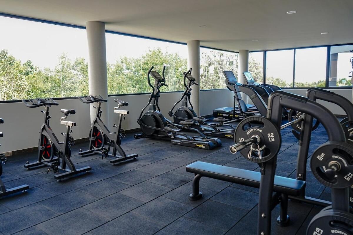Apartment Chic 1br Private Balcony,sauna, Gym Y Wifi *