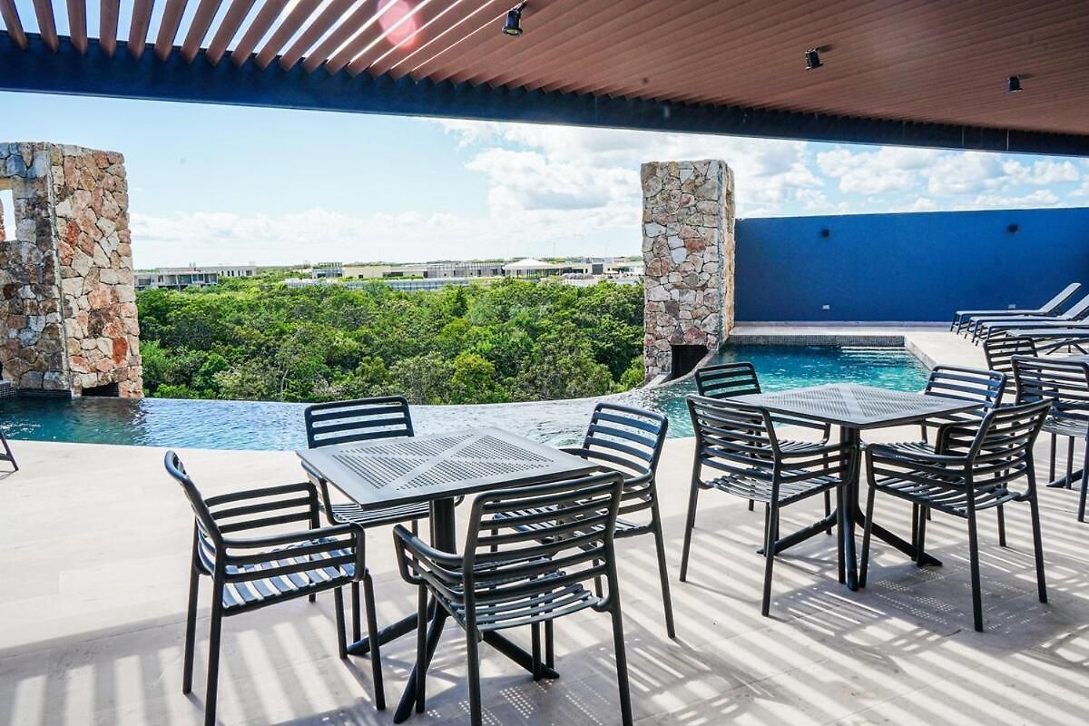 Chic 1br Private Balcony,sauna, Gym Y Wifi *