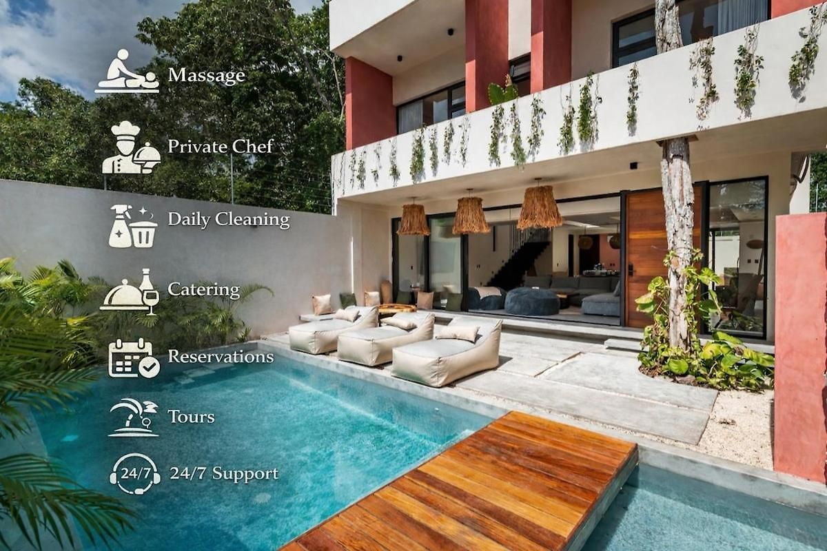 5-bedroom Private House With Pool In *