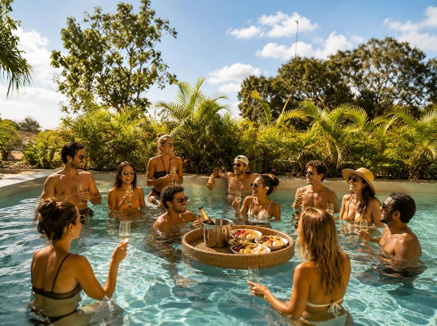 240m2 - 16 Persons - 6 - 2 Swimming Pool - 3 Jacuzzis * Tulum