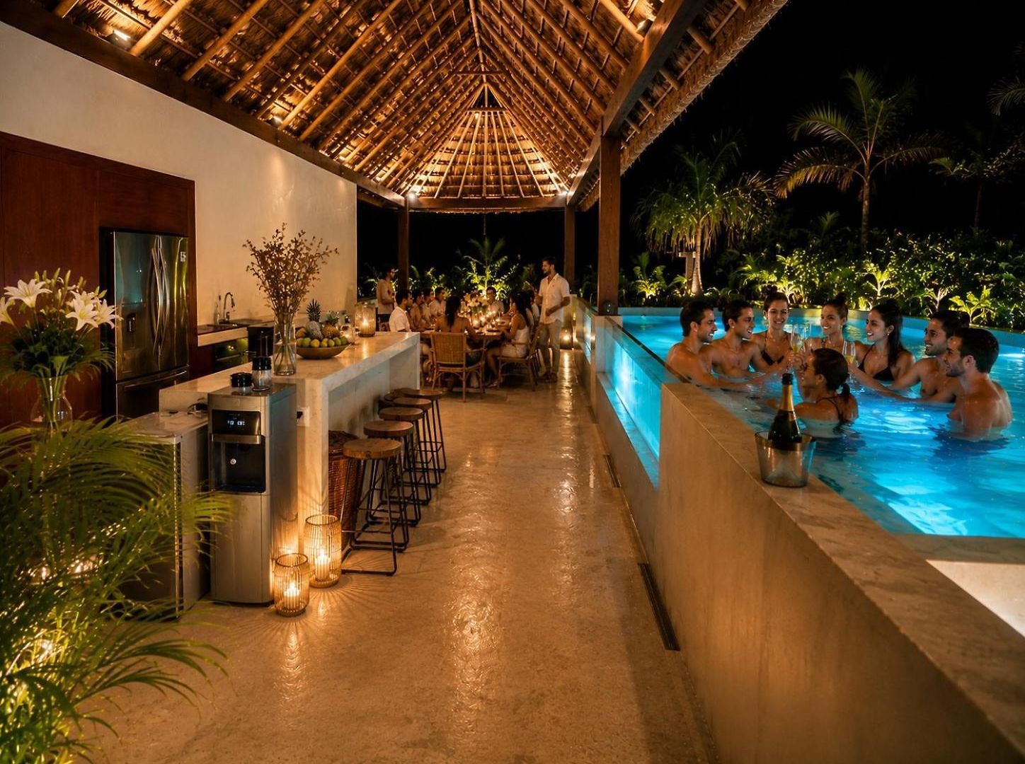 Villa 240m2 - 16 Persons - 6 - 2 Swimming Pool - 3 Jacuzzis Tulum