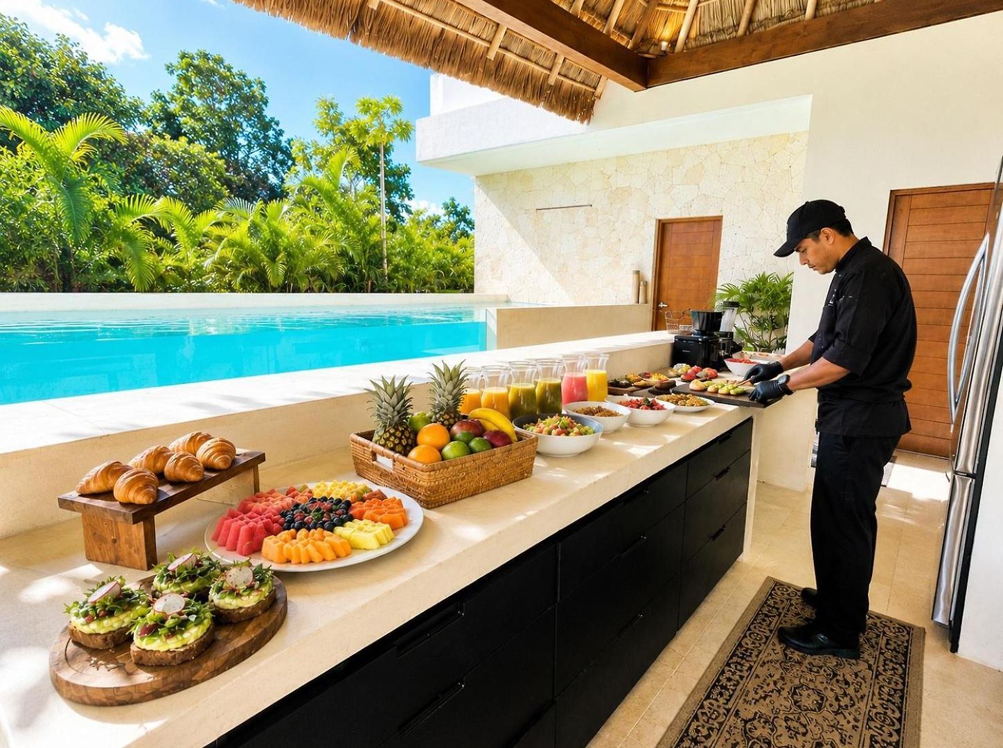 240m2 - 16 Persons - 6 - 2 Swimming Pool - 3 Jacuzzis Tulum
