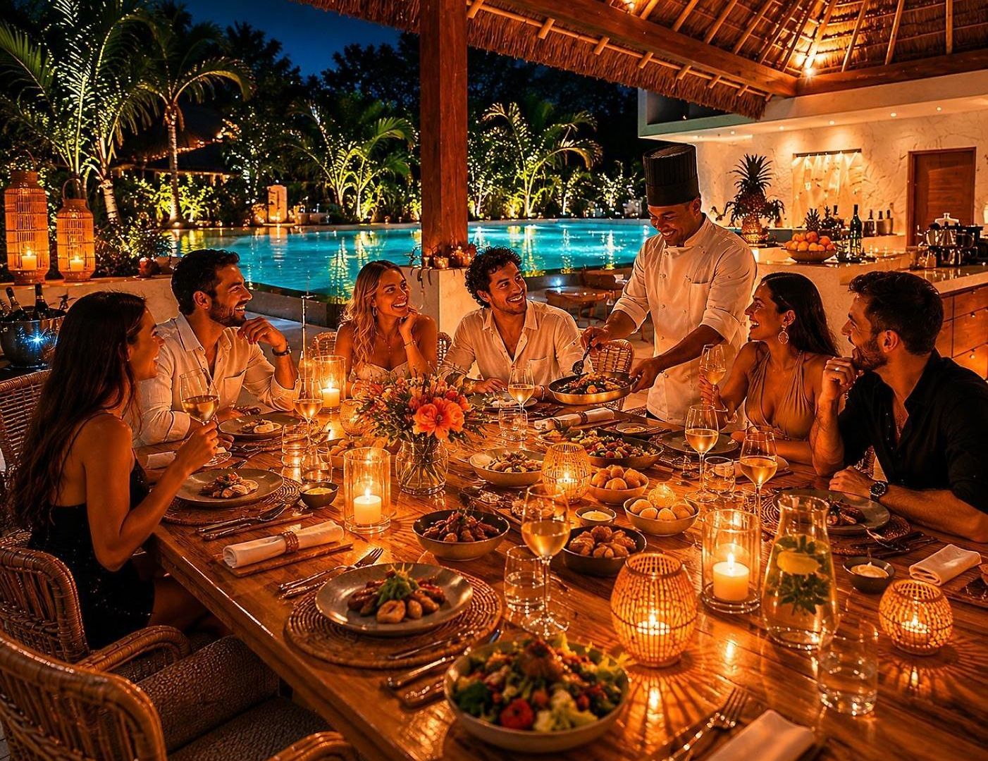 240m2 - 16 Persons - 6 - 2 Swimming Pool - 3 Jacuzzis Villa Tulum