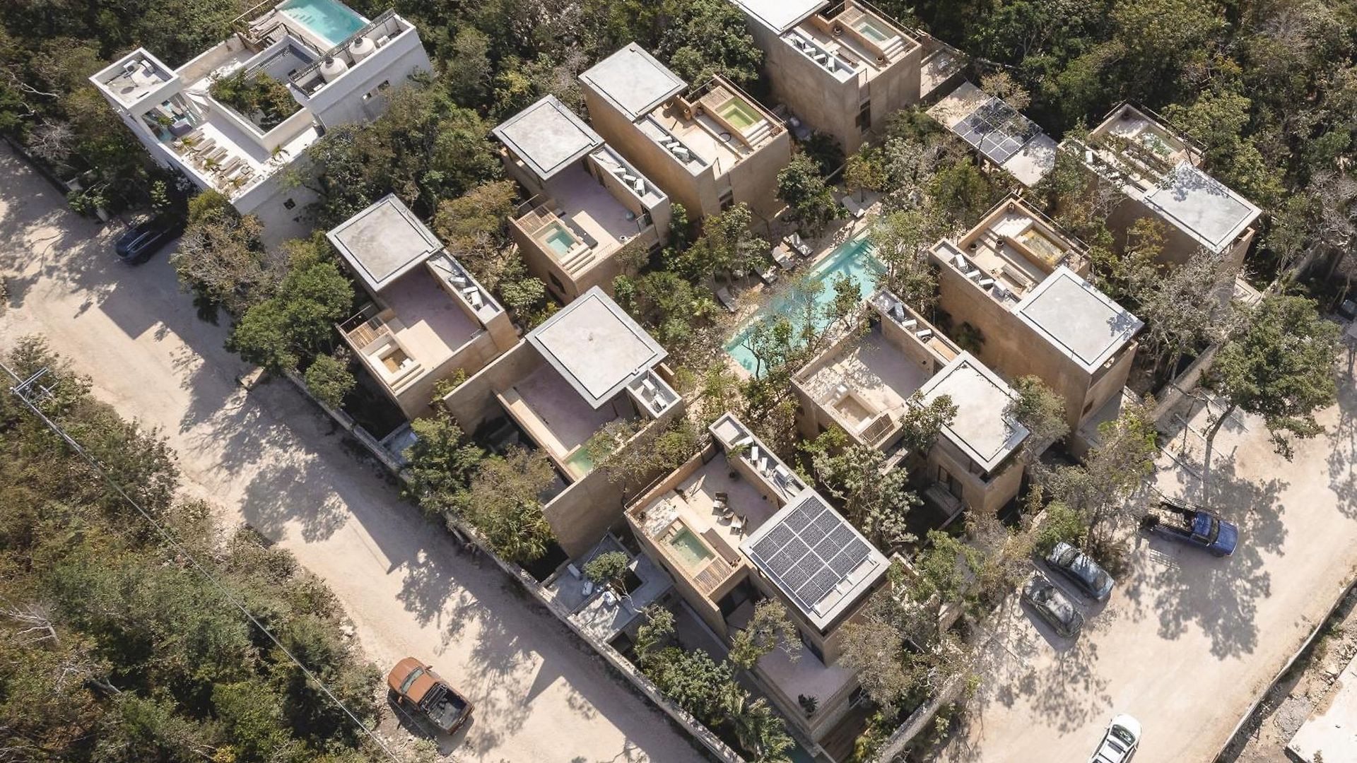 3br In Gated Community With Private Rooftop Plunge Pool, Grill & Shared Pool Tulum
