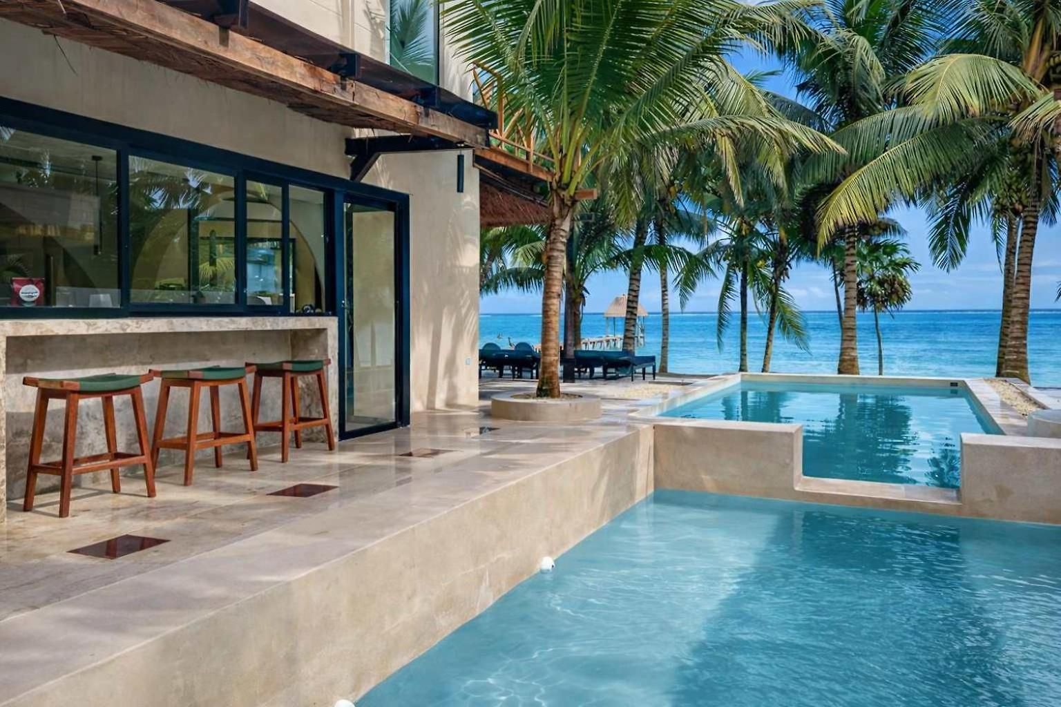 Holiday home Beachfront With Private Heated Pool Jacuzzi Sauna Ocean Views & Ac - 7th Heaven Tulum