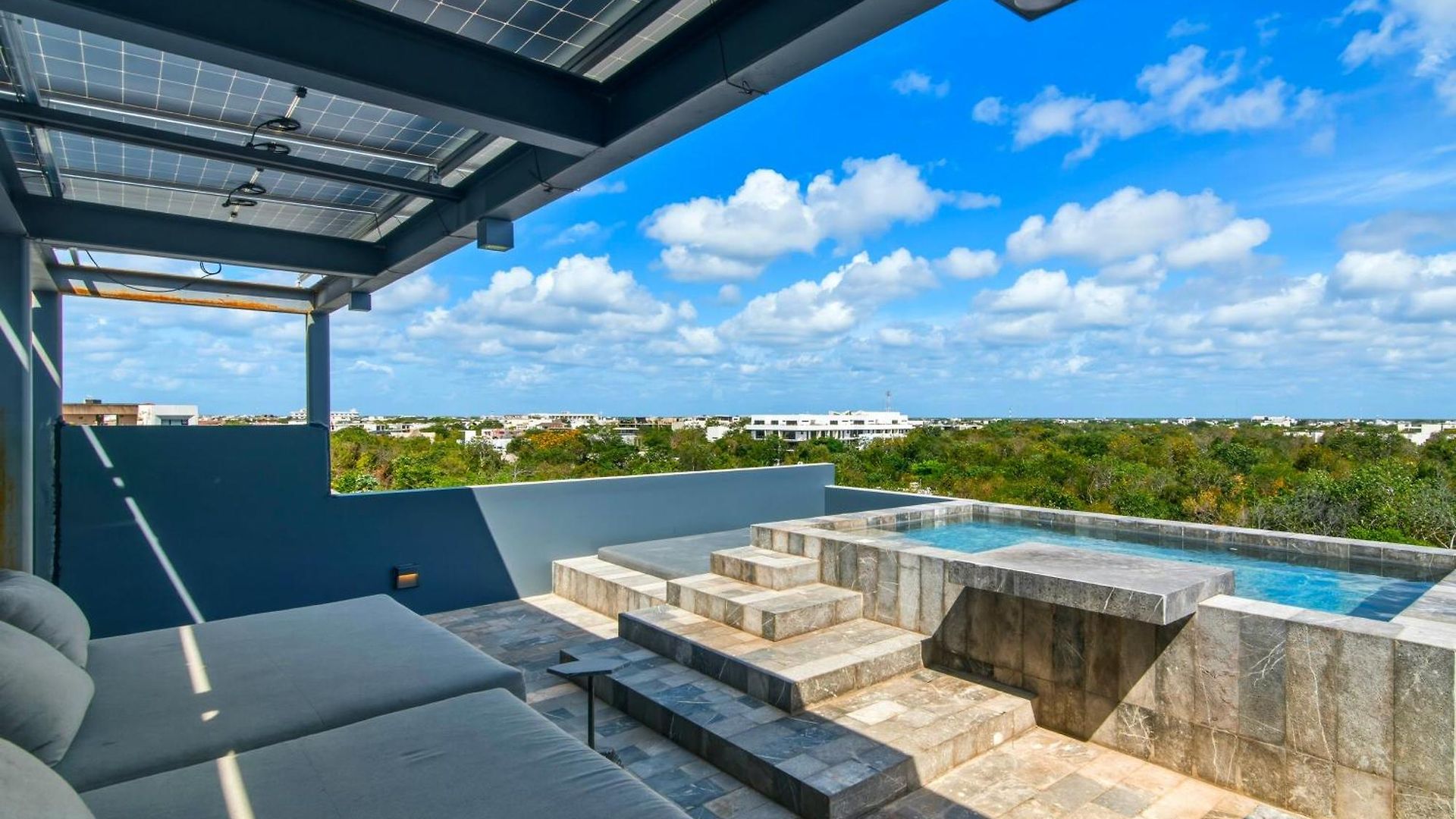 Luxury 4 Bedroom In Aldea Zama Near And Downtown With Private Pool Jacuzzi And Sauna Villa *