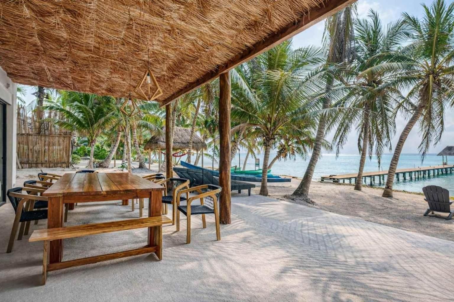 Holiday home Beachfront With Private Heated Pool Jacuzzi Sauna Ocean Views & Ac - 7th Heaven Tulum