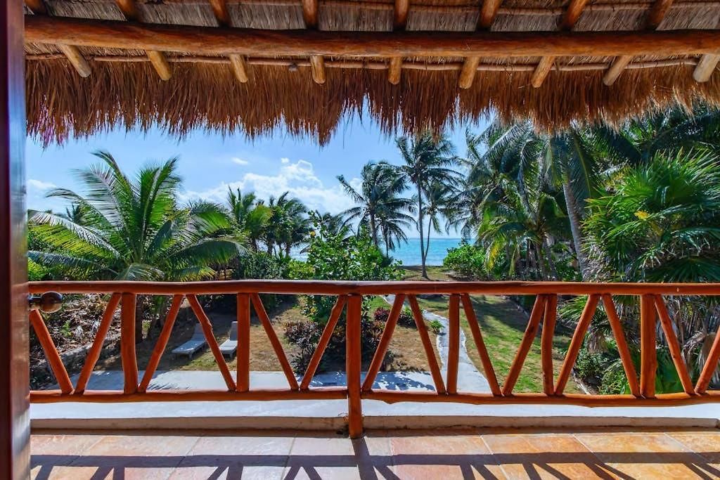 Beachfront With Private Pool Access Balcony With Ocean Views Patio - Belleza Tulum