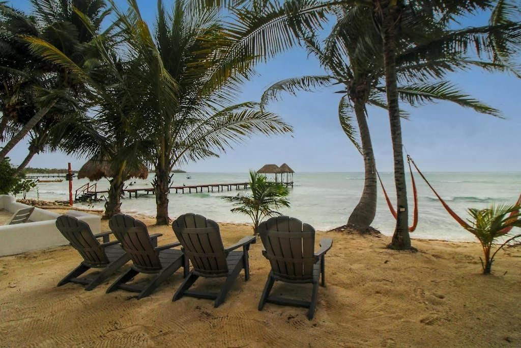 Oceanfront With Access Pool Balconies & Waterfront Hammocks - Sol Tulum