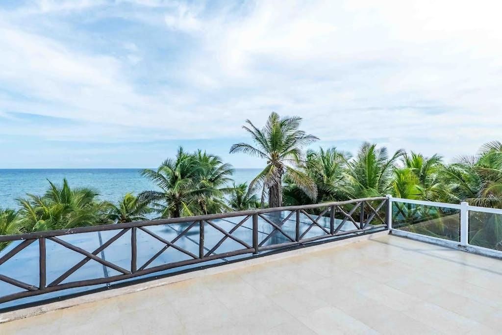 Beachfront Paradise With Private Pool Ocean View Full Kitchen & Shaded Patio - Mandala * Tulum