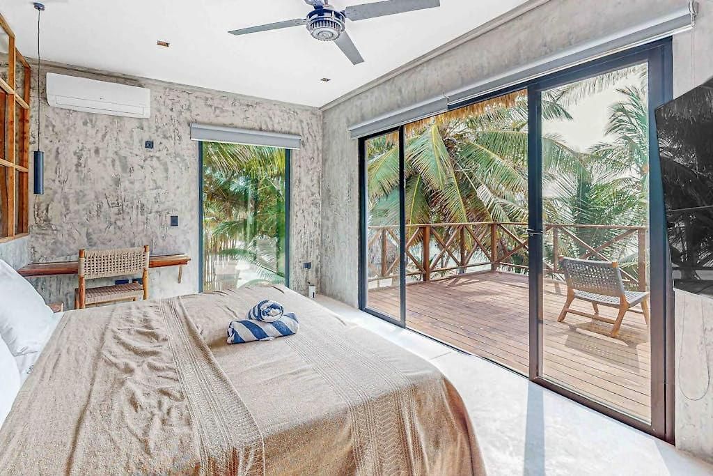 Beachfront With Private Heated Pool Jacuzzi Sauna Ocean Views & Ac - 7th Heaven Holiday home Tulum
