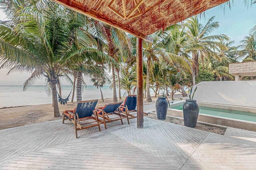 Holiday home Beachfront With Private Heated Pool Jacuzzi Sauna Ocean Views & Ac - 7th Heaven Tulum