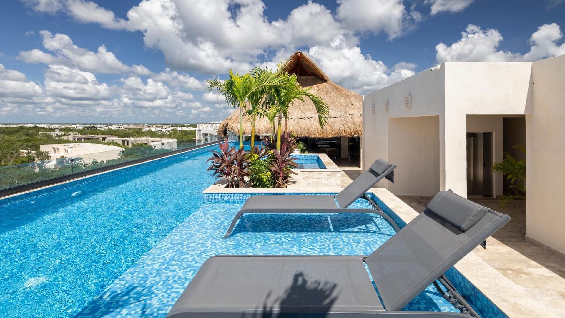 Infinity Pool Rooftop Luxury Aldea Zama Apartment Tulum