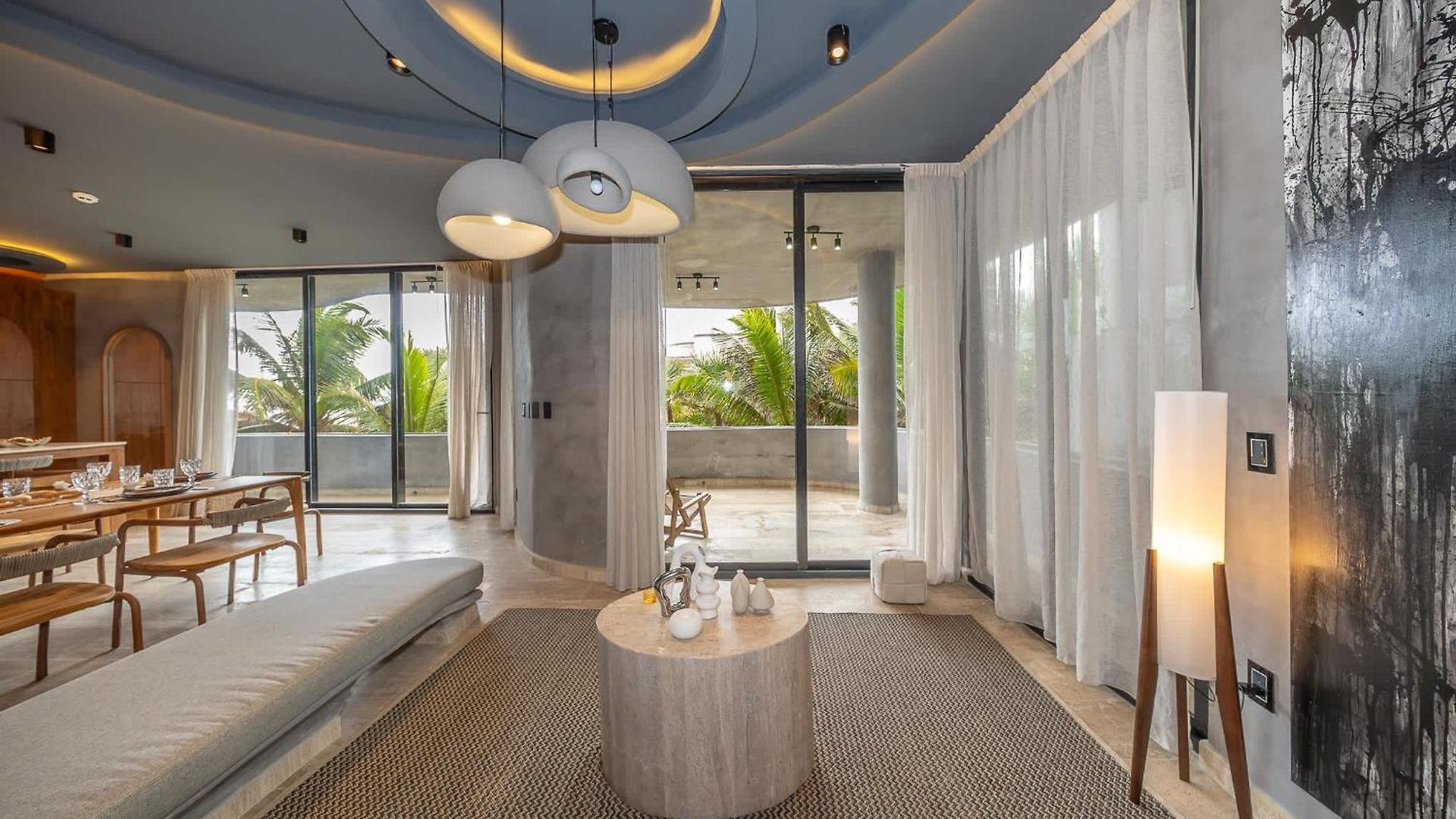 Apartment Oceanfront 4br Duplex In Maiim Tankah With Pool , & Gym Tulum