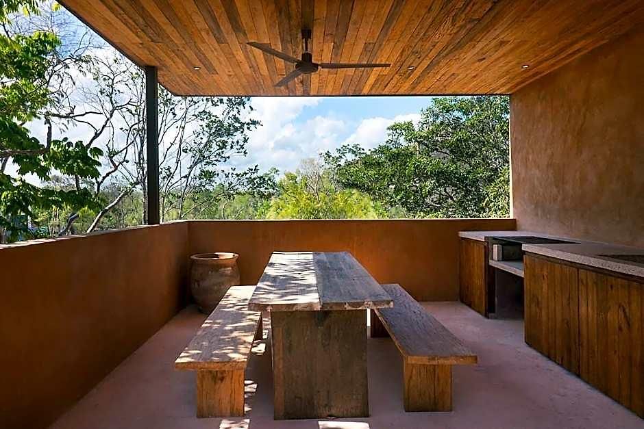 Boho Organic 3br Villa, Gated Community, Rooftop Tulum