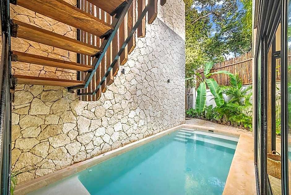 2 Tropical Bohemian Villas-2 Priv Pool-bbq 3a-3b * Tulum