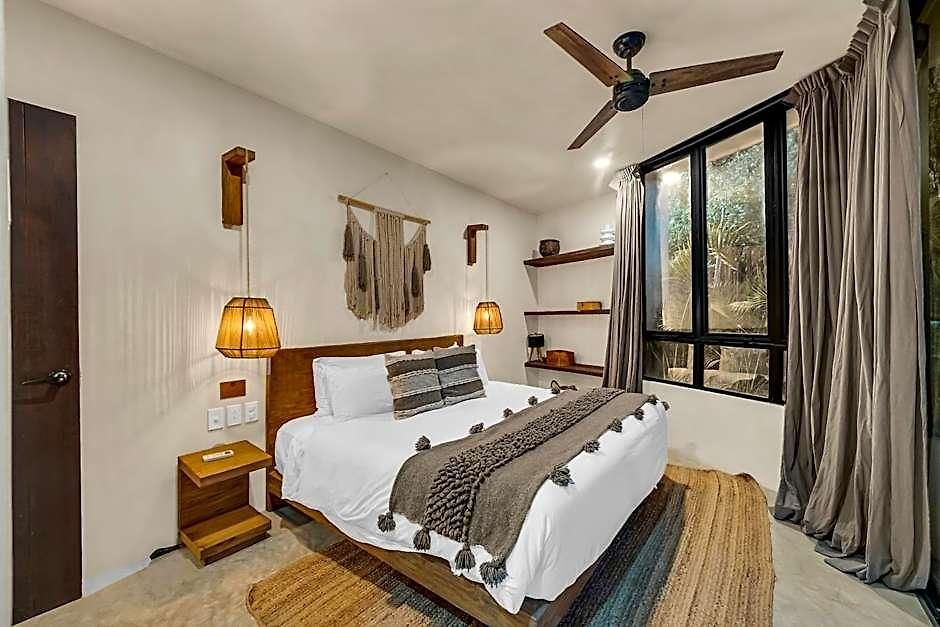 2 Tropical Bohemian Villas-2 Priv Pool-bbq 3a-3b Tulum