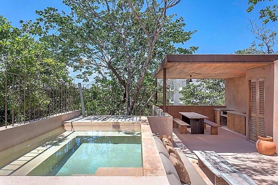 Boho Organic 3br Villa, Gated Community, Rooftop Tulum