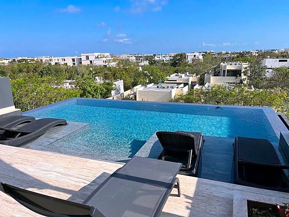 W/plunge Pool & Kitchen Apartment Tulum